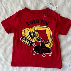 NWT THE CHILDRENS PLACE “I Dig You” Kids T-Shirt Size 18-24mo